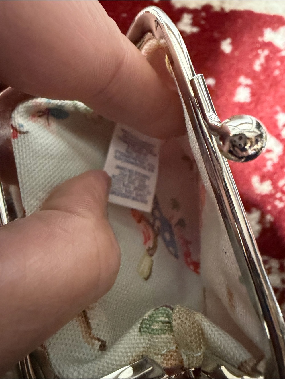Cath Kidston Pink Mouse Kiss Lock Coin Purse - Picture 9 of 11